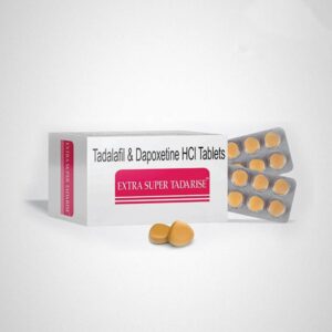 EXTRA Super Tadarise mit Tadalafil 40 mg + Dapoxetin 60 mg - Kombinationspräparat gegen Erektionsstörungen und vorzeitigen Samenerguss. Rezeptfrei in zertifizierten  Online-Apotheken erhältlich